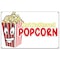 Signmission Hot Buttered Popcorn Banner Heavy Duty 13 Oz Vinyl with Grommets B-60 Hot Buttered Popcorn - alternate 1